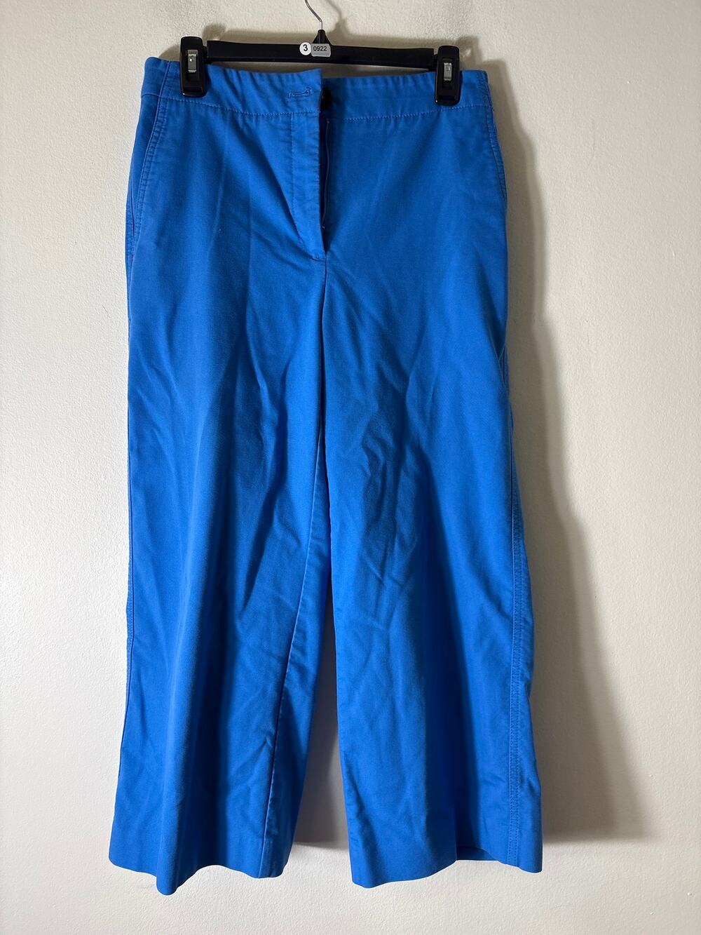 Ann Taylor Bright Blue Wide Leg Ankle Pants Sz 4